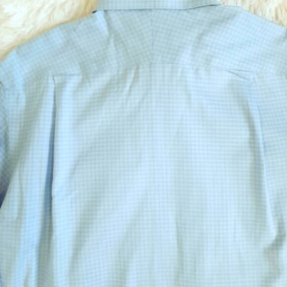 👠 5 for $25 MEN'S BLACK BROWN 1826 FITTED NON IRON DRESS SHIRT SIZE 15 - Picture 4 of 5